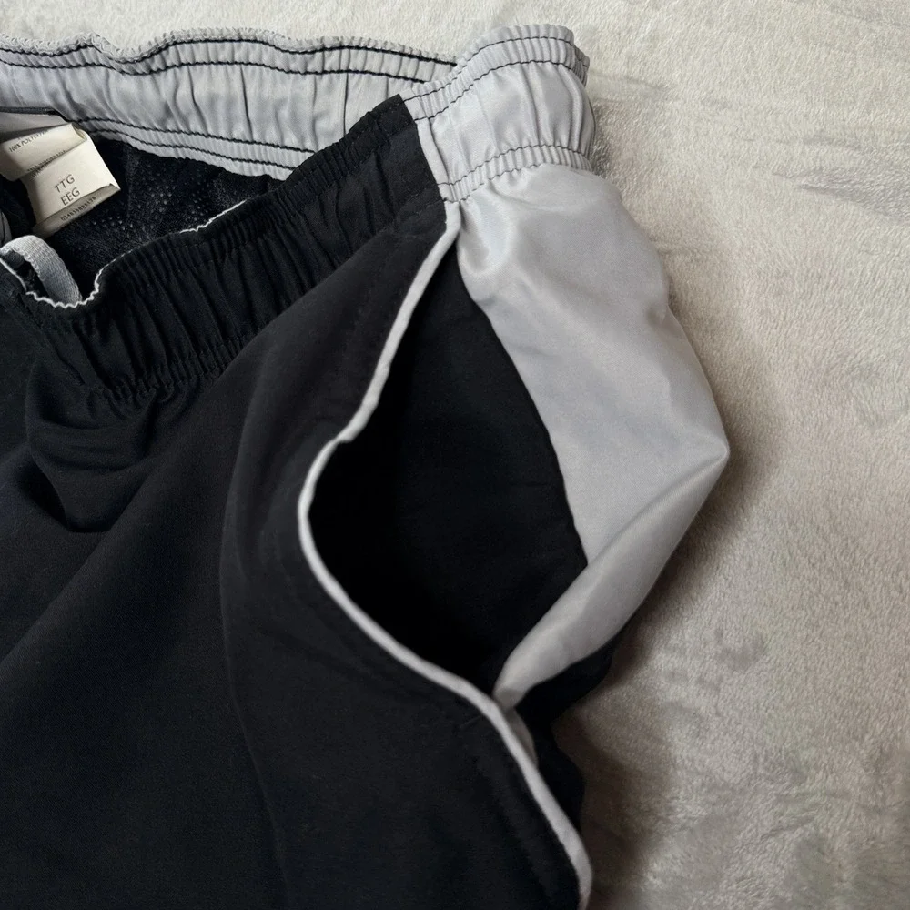 Nike Men's Swim Trunks Board Shorts Black White Mesh Lined XXL Drawstring 2XL